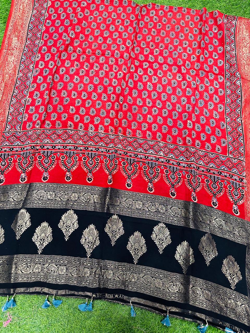 NACHARAL DOLA SILK DUPATTA NDD-022